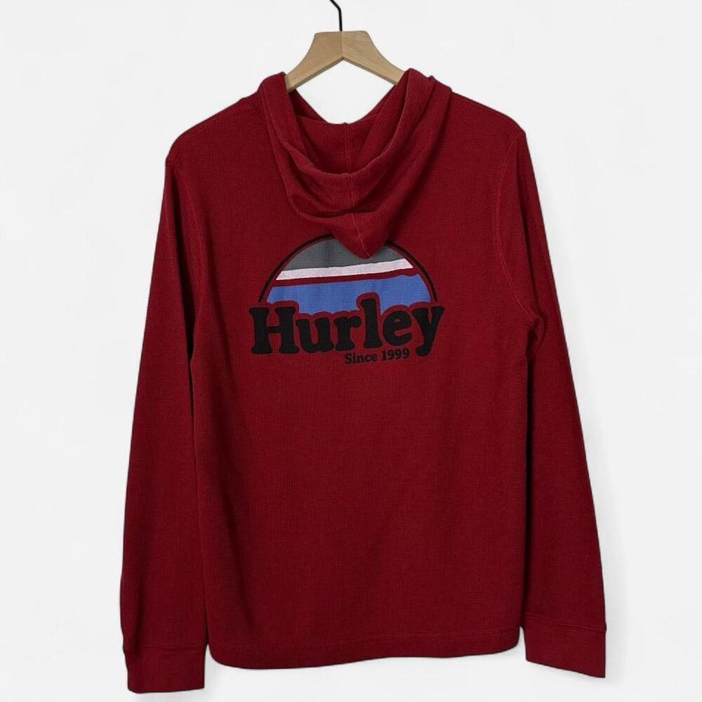 Hurley red waffle knit logo